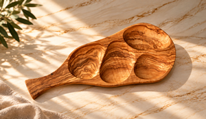 Snack and antipasti bowl with handle